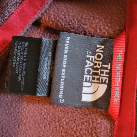 The North Face Mens 1/4 Zip Fleece Pullover Sweater XLT Polyester Red Gray - Picture 6 of 10